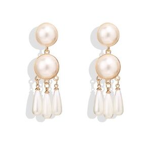 *ALEJANDRA* Gold x Pearl Fashion Dangle Earrings